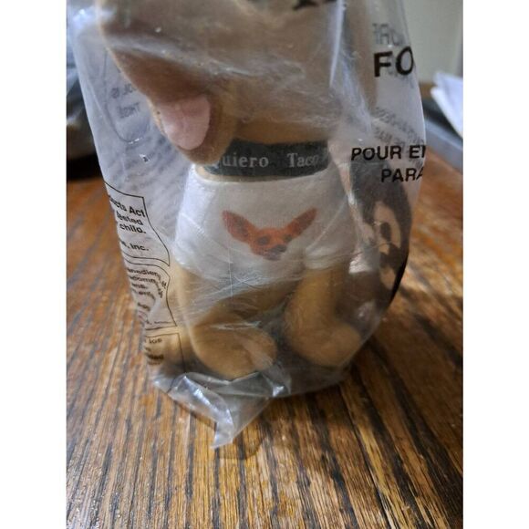 Vintage Taco Bell Applause Toy Plush Toy Chihuahua Yo Quiero Taco Bell w Package - Picture 2 of 6